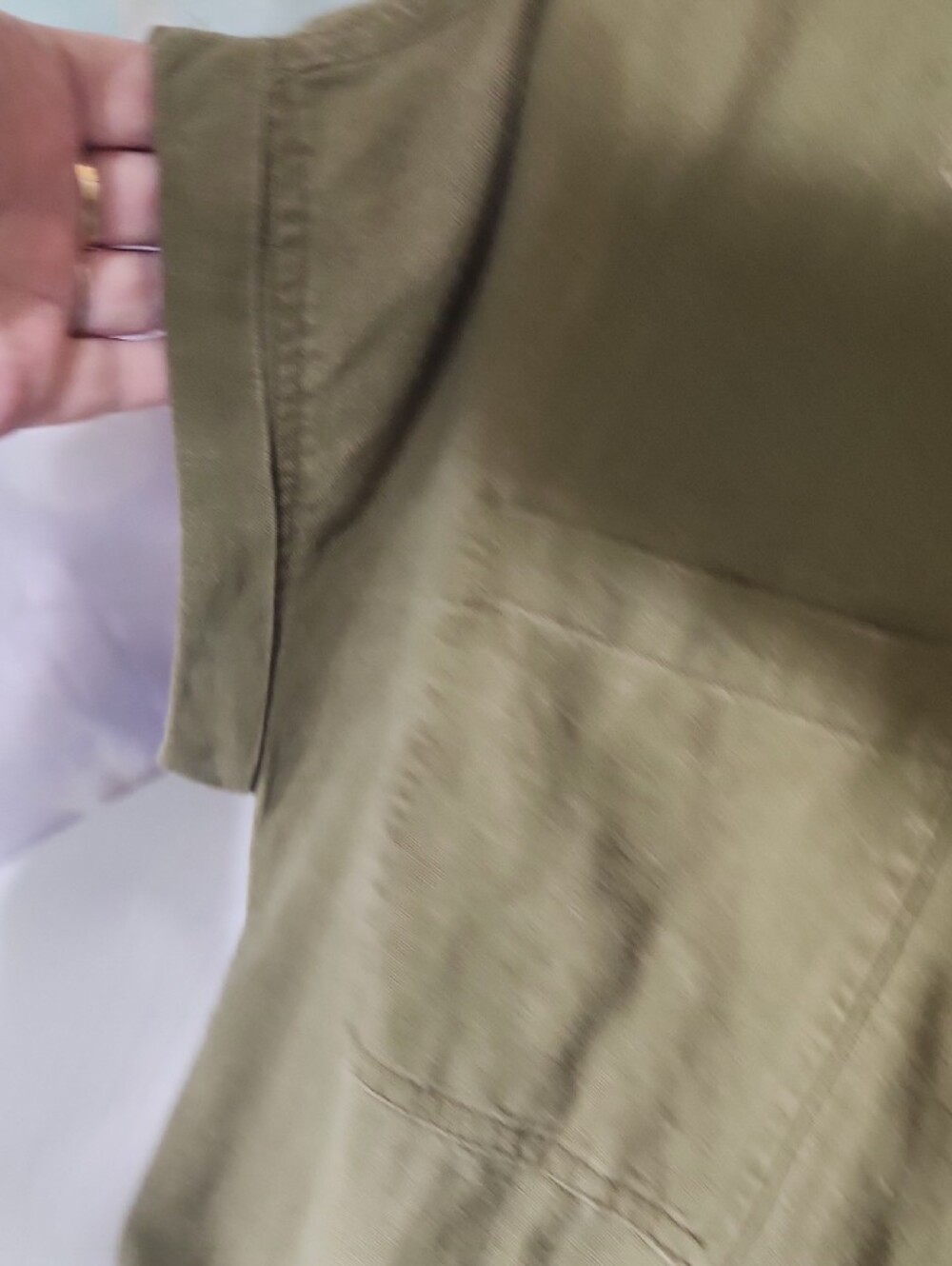 Tahari Olive Green Utility Jumpsuit - Picture 5 of 15